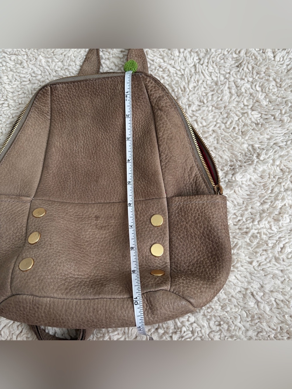 Hammitt Hunter Pebbled Leather Backpack with Gold Hardware - Picture 15 of 16